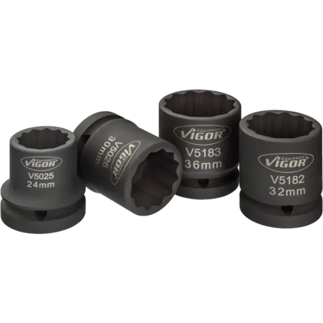 VIGOR Slagpipesett 4 deler 3/4" 12-kant NV 32: VW Touareg mod. 2003 -> 