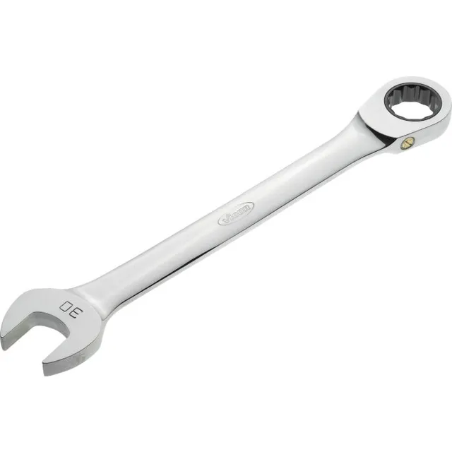 VIGOR skralle-kombinasjonsnøkkel 30 mm Lang modell, 72 tenner, 5° arbeidsvinkel 