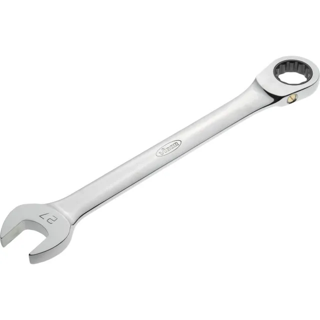 VIGOR skralle-kombinasjonsnøkkel 27 mm Lang modell, 72 tenner, 5° arbeidsvinkel 