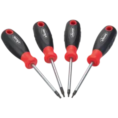 VIGOR Skrutrekkersett 4 deler Torx T6 T7 Iht. DIN/ISO