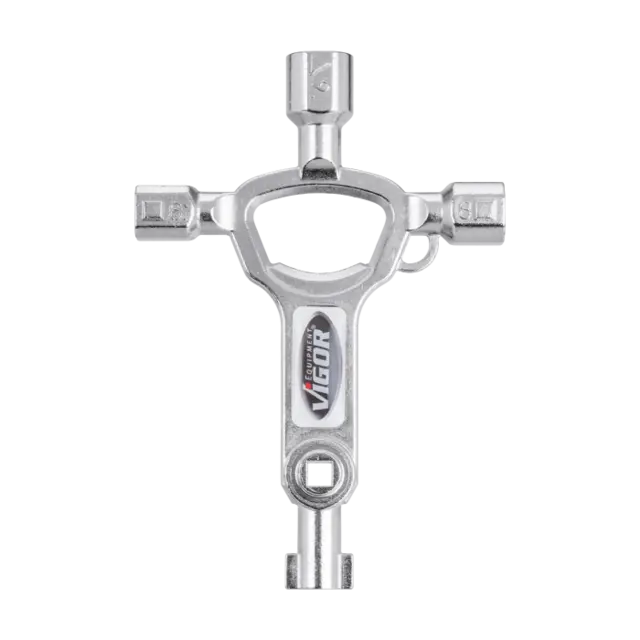 VIGOR Byggeplassnøkkel MasterKey Elektro Sinktrykkgods 