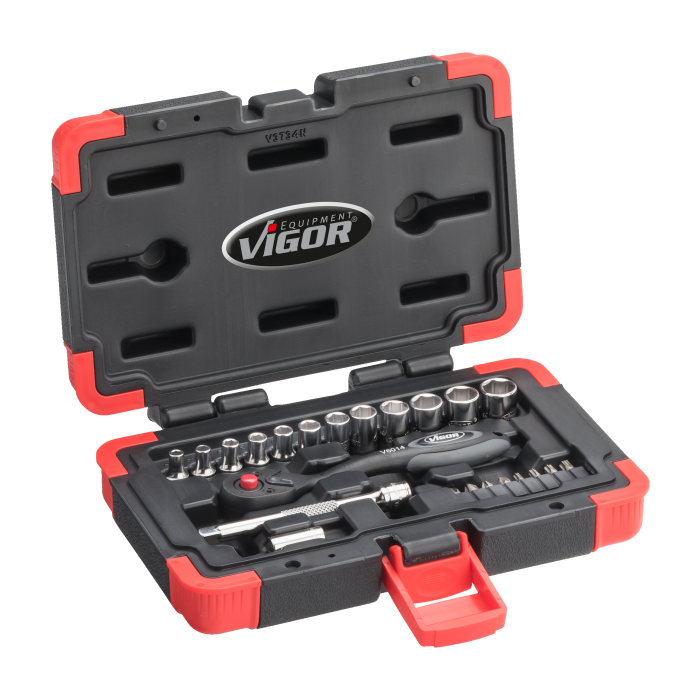 VIGOR Pipesett 23 deler 1/4" 4 – 13 For manuell bruk
