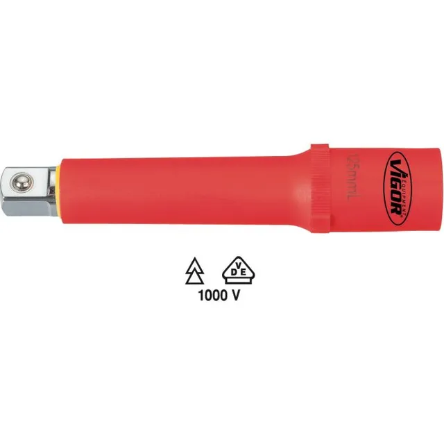VIGOR VDE-forlenger 125 mm 1/2" Mål: 125 mm, for manuell bruk 
