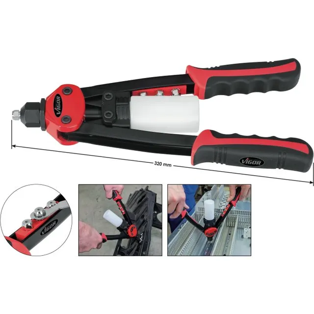 VIGOR Blindnagletang 5 deler Mål: 320 mm 