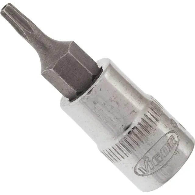 VIGOR Skrutrekkerinnsats T9H 1/4" Mål: 37 mm, for manuell bruk 