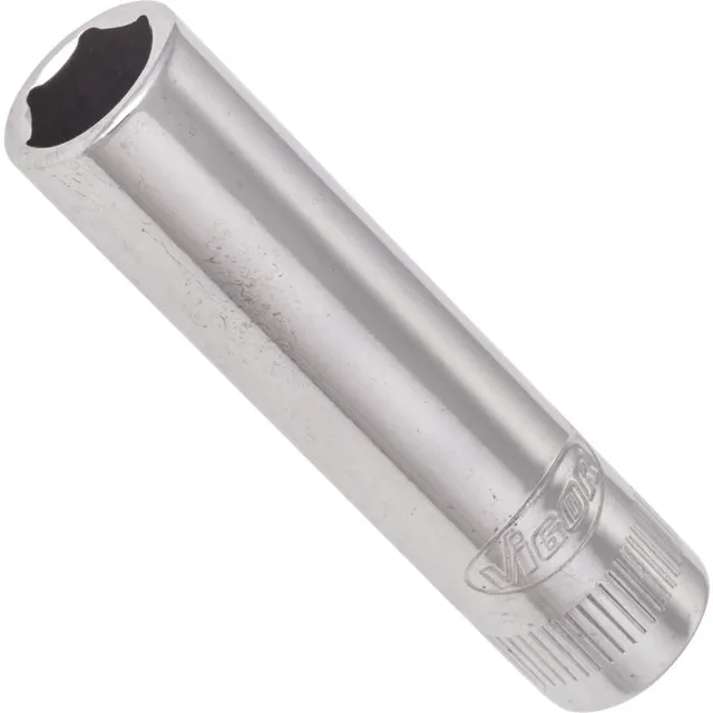 VIGOR Pipe 8 mm 1/4" 6-kant lang Mål: 50 mm, for manuell bruk 