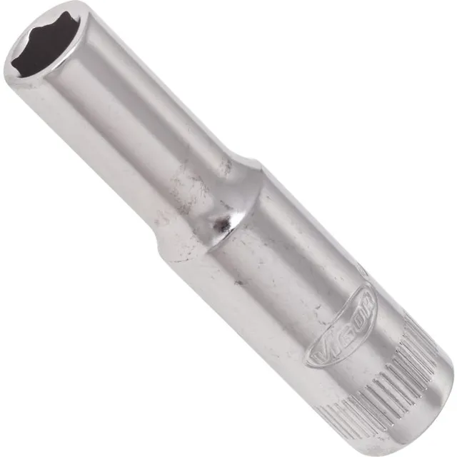 VIGOR Pipe 6 mm 1/4" 6-kant lang Mål: 50 mm, for manuell bruk 