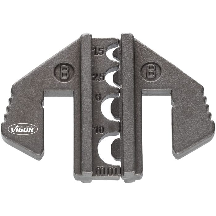 VIGOR Krympeinnsats B: 10 mm² Reservedeler for krympetangsett V2499