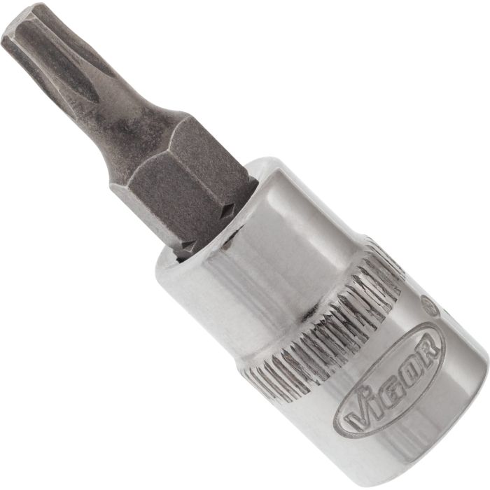 VIGOR Skrutrekkerinnsats T20 1/4" Torx Mål: 38 mm, for manuell bruk