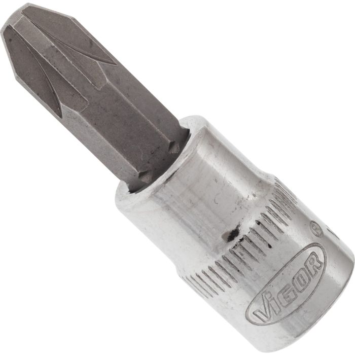 VIGOR Skrutrekkerinnsats PZ3 1/4" Mål: 38 mm, for manuell bruk