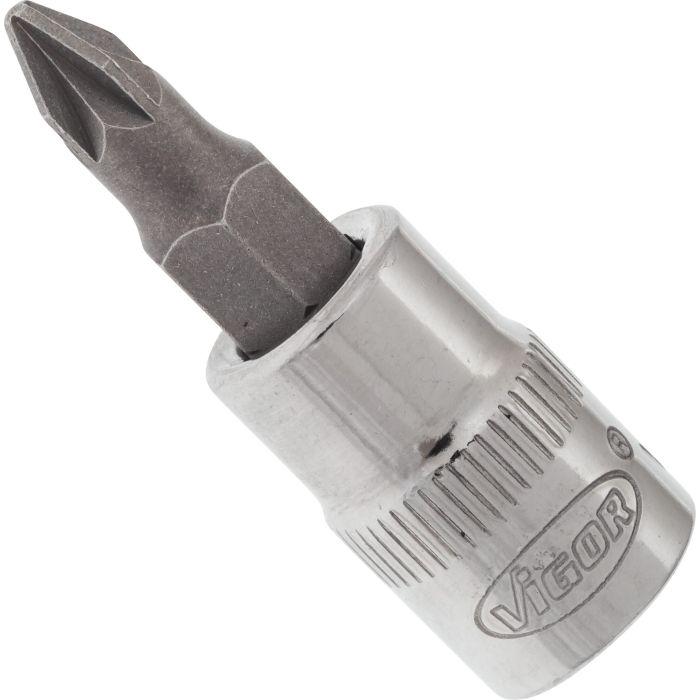 VIGOR Skrutrekkerinnsats PZ1 1/4" Mål: 38 mm, for manuell bruk