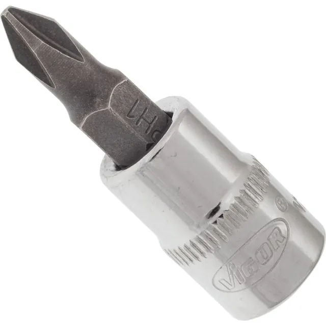 VIGOR Skrutrekkerinnsats PH1 1/4" Mål: 38 mm, for manuell bruk 