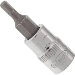 VIGOR Skrutrekkerinnsats 3 mm 1/4" Mål: 38 mm, for manuell bruk