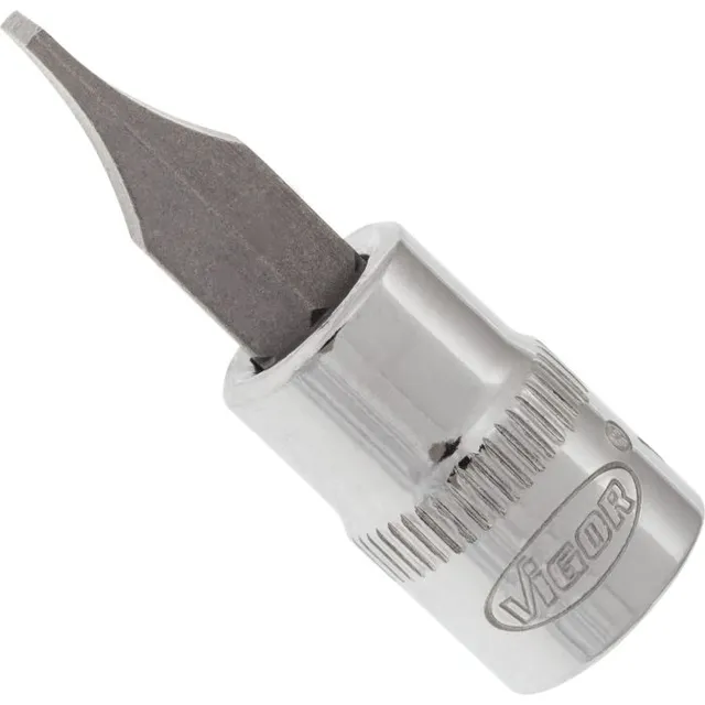 VIGOR Skrutrekkerinnsats 1,2 x 7 mm 1/4" Mål: 38 mm, for manuell bruk 