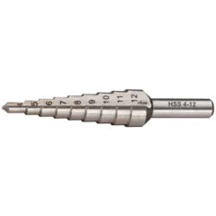 VIGOR HSS-trinnbor 4 – 12 mm 4 - 12 mm Mål: 65 mm