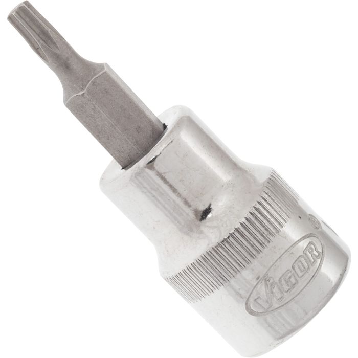 VIGOR Skrutrekkerinnsats T15 3/8" Torx Mål: 49 mm, for manuell bruk