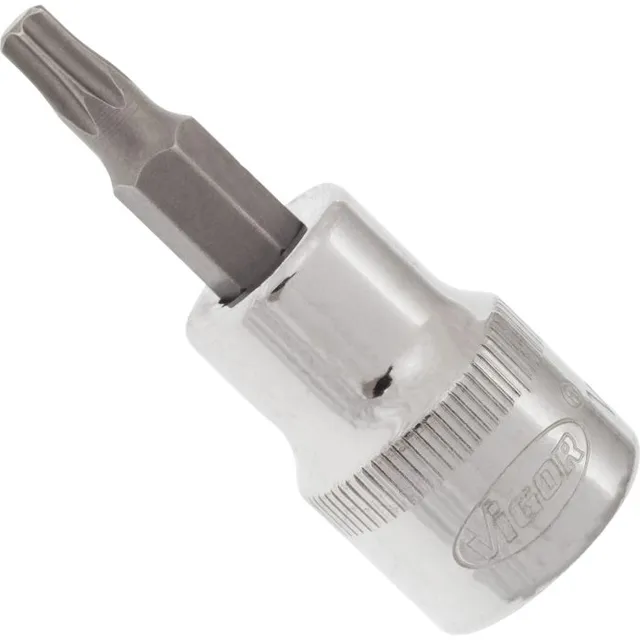 VIGOR Skrutrekkerinnsats T25 3/8" Torx Mål: 49 mm, for manuell bruk 