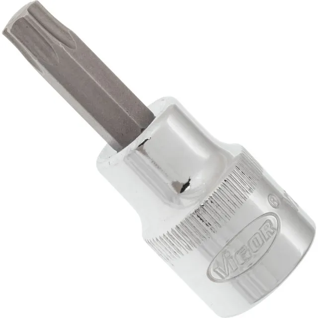 VIGOR Skrutrekkerinnsats T40 3/8" Torx Mål: 49 mm, for manuell bruk 