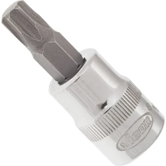 VIGOR Skrutrekkerinnsats T45 3/8" Torx Mål: 49 mm, for manuell bruk 