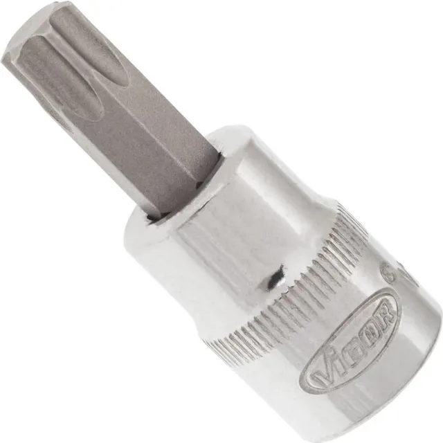 VIGOR Skrutrekkerinnsats T50 3/8" Torx Mål: 49 mm, for manuell bruk 