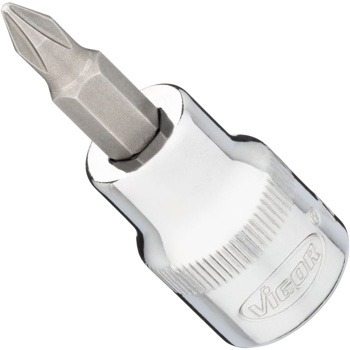 VIGOR Skrutrekkerinnsats PH1 3/8" Mål: 49 mm, for manuell bruk
