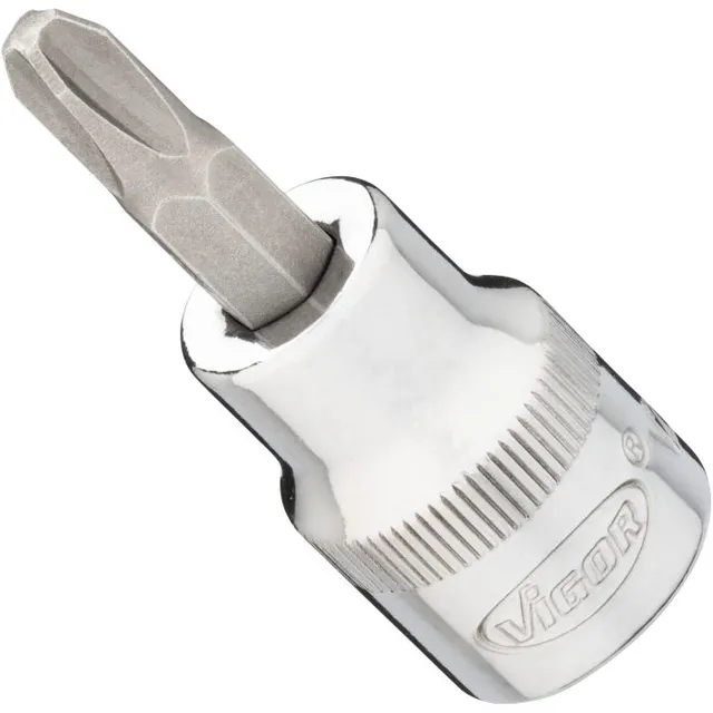 VIGOR Skrutrekkerinnsats PH3 3/8" Mål: 49 mm, for manuell bruk 
