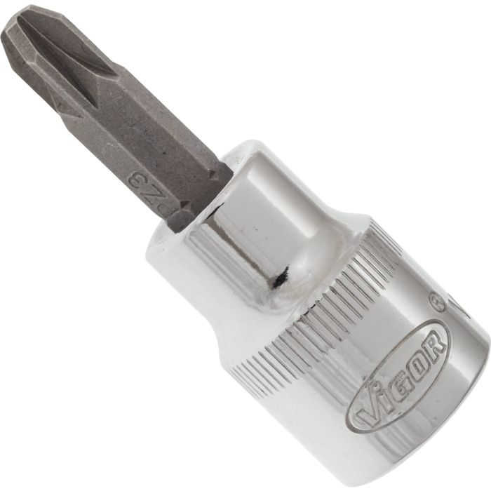 VIGOR Skrutrekkerinnsats PZ3 3/8" Mål: 49 mm, for manuell bruk