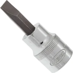 VIGOR Skrutrekkerinnsats 1 x 7 mm 3/8" Mål: 49 mm, for manuell bruk