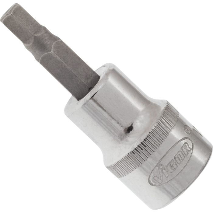 VIGOR Skrutrekkerinnsats 5 mm 3/8" Mål: 49 mm, for manuell bruk