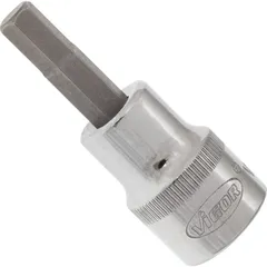 VIGOR Skrutrekkerinnsats 6 mm 3/8" Mål: 49 mm, for manuell bruk