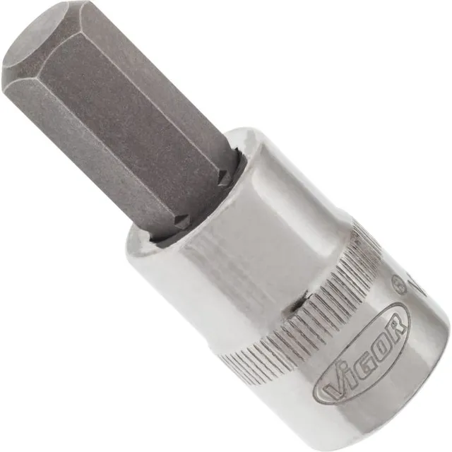 VIGOR Skrutrekkerinnsats 10 mm 3/8" Mål: 49 mm, for manuell bruk 