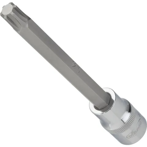 VIGOR Skrutrekkerinnsats M9 1/2" Ribe-CV Mål: 140 mm, for manuell bruk