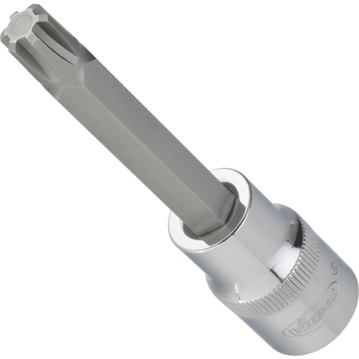 VIGOR Skrutrekkerinnsats M5 1/2" Ribe-CV Mål: 100 mm, for manuell bruk