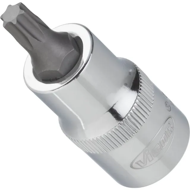 VIGOR Skrutrekkerinnsats T27 1/2" Torx Mål: 55 mm, for manuell bruk 