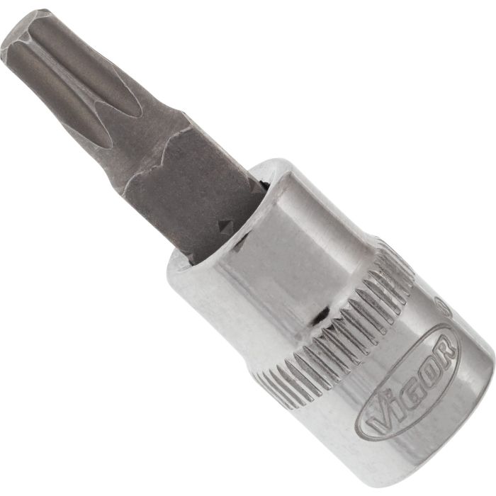 VIGOR Skrutrekkerinnsats T27 1/4" Torx Mål: 38 mm, for manuell bruk